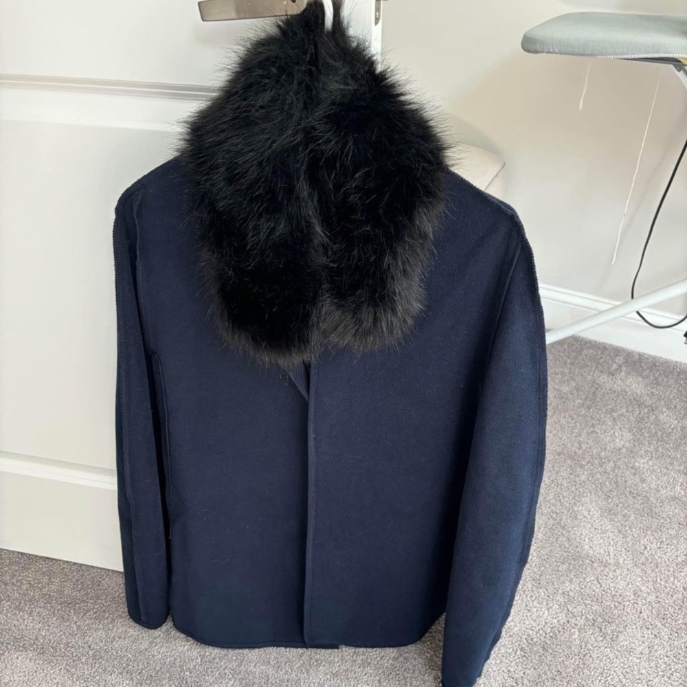 Faux fur cape